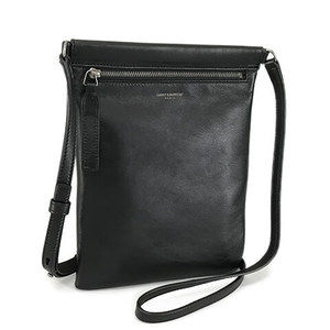 Saint Laurent Shoulder Bag Black Flat Pouch Sid Body Bag